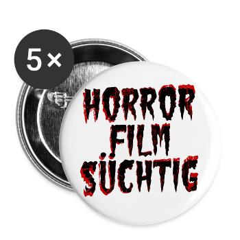 Kino Nacht Movies Filme Cineast Statement Serien - Buttons groß 56 mm (5er Pack) - Weiß - Vorne