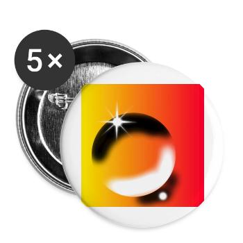 Muster - Buttons groß 56 mm (5er Pack) - Weiß - Vorne