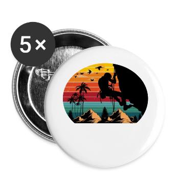 Don´t Follow Me I Do Stupid Things - Buttons groß 56 mm (5er Pack) - Weiß - Vorne