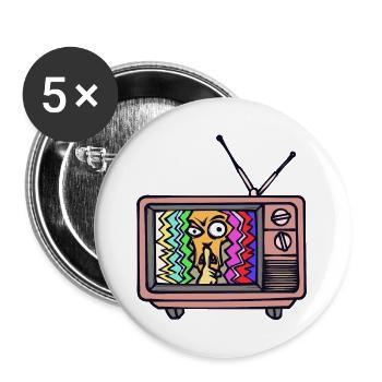 Movies Schauspieler Kinoabend Filme Cineast Kino - Buttons groß 56 mm (5er Pack) - Weiß - Vorne