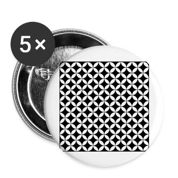 Pattern - Buttons large 2.2''/56 mm (5-pack) - white - Front
