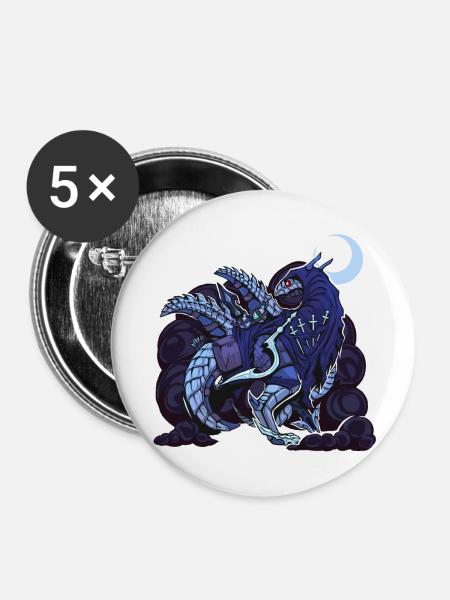 [STRANGER] Assassin w/o text - Buttons groß 56 mm (5er Pack) - Weiß