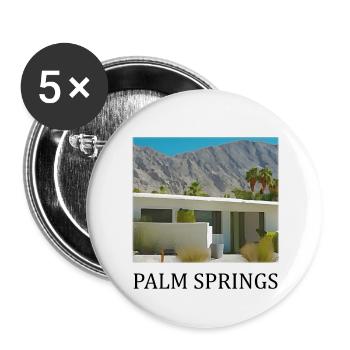 Palm Springs - Buttons groß 56 mm (5er Pack) - Weiß - Vorne