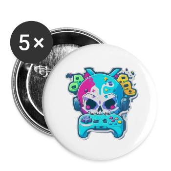 Skullhead Controller - Buttons large 2.2''/56 mm (5-pack) - white - Front