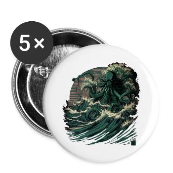 Kangawa Chtul - Buttons large 2.2''/56 mm (5-pack) - white - Front