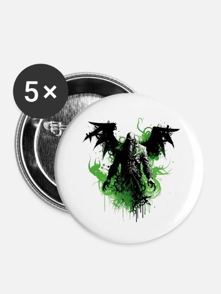 Kultisten - Buttons groß 56 mm (5er Pack) - Weiß