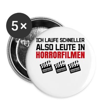 Kinoabend Movies Statement Filmabend Filme Cineast - Buttons groß 56 mm (5er Pack) - Weiß - Vorne