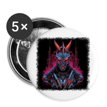 gift mythical creature humor jokes joke present - Buttons large 2.2''/56 mm (5-pack) - white - Front