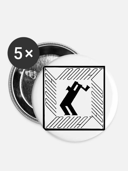 Der Gitarrist von Funknstein - Buttons groß 56 mm (5er Pack) - Weiß