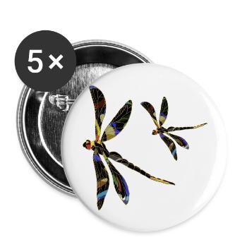 Wichtig - Buttons groß 56 mm (5er Pack) - Weiß - Vorne