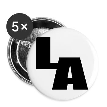 LOS ANGELES Kalifornien - Buttons groß 56 mm (5er Pack) - Weiß - Vorne