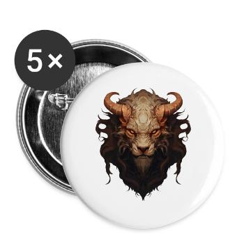 CHIMERA X004 - Buttons large 2.2''/56 mm (5-pack) - white - Front