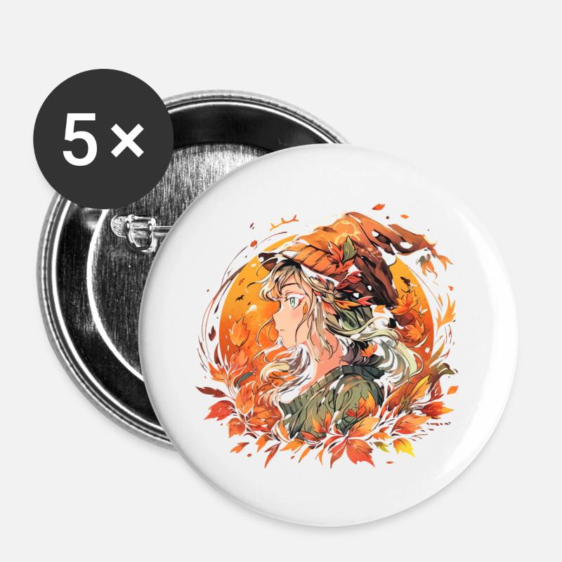 Midori - Buttons large 2.2''/56 mm (5-pack) - white