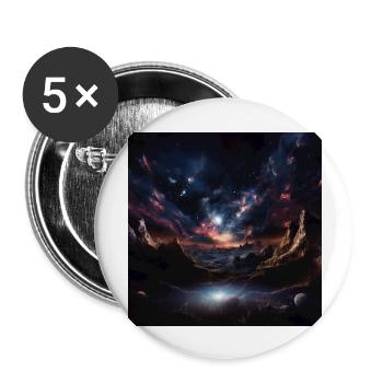 Space - Buttons large 2.2''/56 mm (5-pack) - white - Front