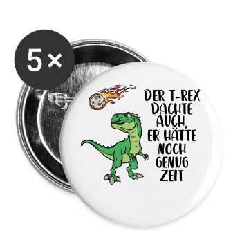 Erderwärmung Erde Artenschutz Umwelt Statement - Buttons groß 56 mm (5er Pack) - Weiß - Vorne