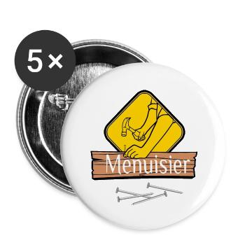 Zimmermann - Buttons groß 56 mm (5er Pack) - Weiß - Vorne