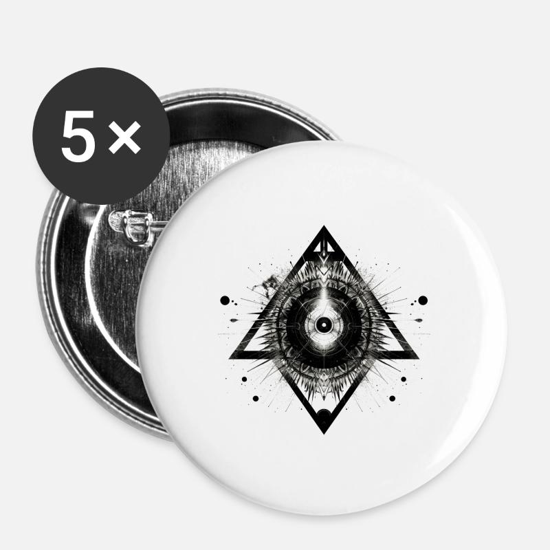 maya5 - Buttons groß 56 mm (5er Pack) - Weiß