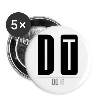 DO IT, Do It - Buttons large 2.2''/56 mm (5-pack) - white - Front