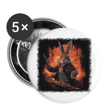 humour marron blagues anniversaire cadeau idée - Lot de 5 grands badges (56 mm) - blanc - Devant