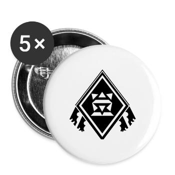 maya9 - Buttons large 2.2''/56 mm (5-pack) - white - Front