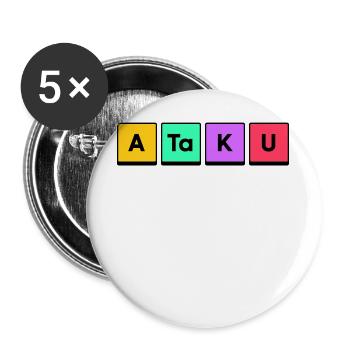 Manga Spruch Japanisch Anime Animation Fernost - Buttons groß 56 mm (5er Pack) - Weiß - Vorne