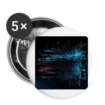 Aventure numérique : réalité virtuelle - Lot de 5 grands badges (56 mm) - blanc - Devant
