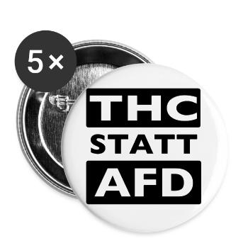 THC STATT AFD - Buttons groß 56 mm (5er Pack) - Weiß - Vorne