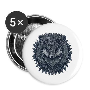 Totem Herisson - Buttons large 2.2''/56 mm (5-pack) - white - Front