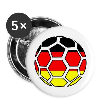 Football Germany - Buttons large 2.2''/56 mm (5-pack) - white - Front