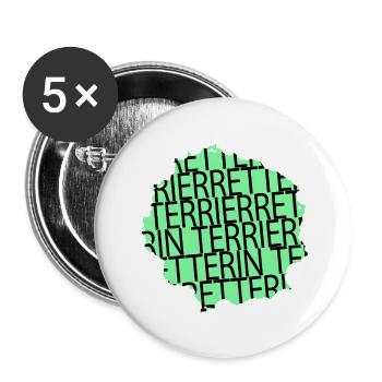 chihuahua statement pudel spaß zitat lieben humor - Buttons groß 56 mm (5er Pack) - Weiß - Vorne