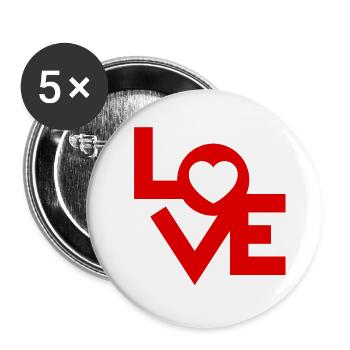 Libérez votre romance - Lot de 5 grands badges (56 mm) - blanc - Devant