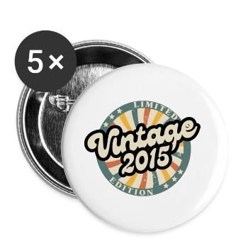 Limited vintage edition 2015 - Buttons large 2.2''/56 mm (5-pack) - white - Front
