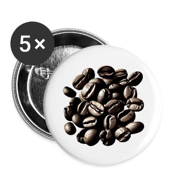 Coffee Coffee Mug Caffeine Coffee Bean Gift - Buttons large 2.2''/56 mm (5-pack) - white - Front