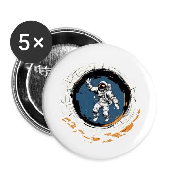 Salute des Étoiles: Astral Adventure - Buttons large 2.2''/56 mm (5-pack) - white - Front