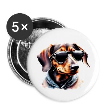 Dachshund Dogs Dachshund Puppy Dog Dog Owner - Buttons large 2.2''/56 mm (5-pack) - white - Front