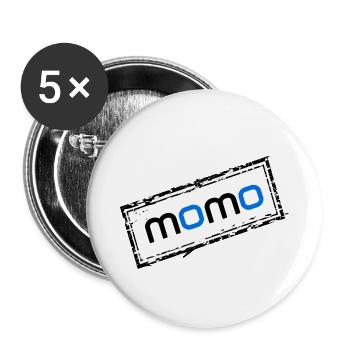 Momo - Buttons groß 56 mm (5er Pack) - Weiß - Vorne