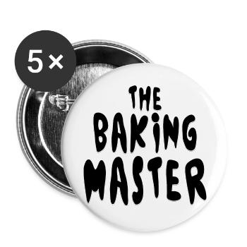Printflow Baking Master - Buttons groß 56 mm (5er Pack) - Weiß - Vorne