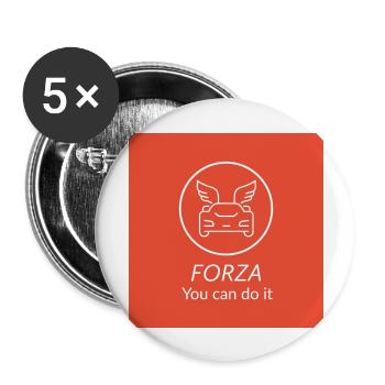 You can do it - Buttons large 2.2''/56 mm (5-pack) - white - Front