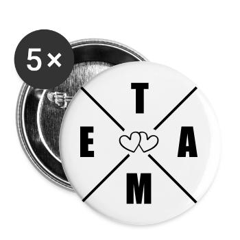 Team Herats - Buttons large 2.2''/56 mm (5-pack) - white - Front