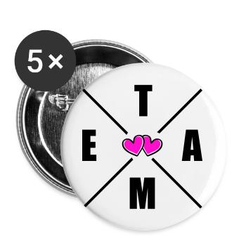 Team Herats - Buttons large 2.2''/56 mm (5-pack) - white - Front