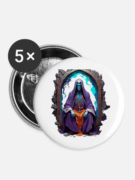 Altar - Buttons groß 56 mm (5er Pack) - Weiß