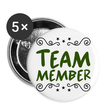 Team Member - Buttons large 2.2''/56 mm (5-pack) - white - Front