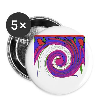 Summer 3 - Buttons groß 56 mm (5er Pack) - Weiß - Vorne