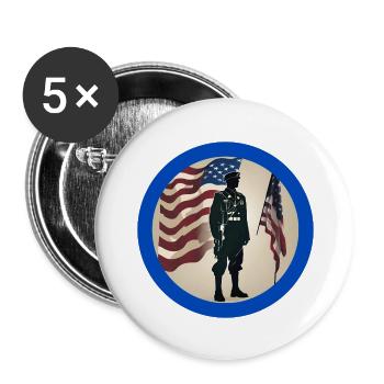 Veteranen,Veteran,Waffenstillstand,US-Armee,Marine, - Buttons groß 56 mm (5er Pack) - Weiß - Vorne