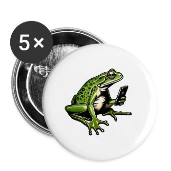 SMARTPHONE FROG - Buttons large 2.2''/56 mm (5-pack) - white - Front