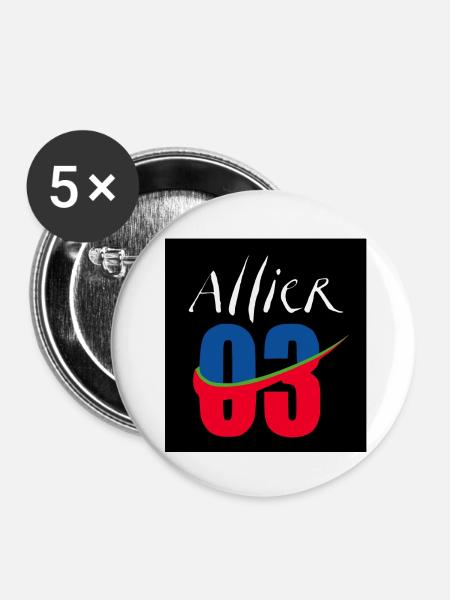 Verbündeter - Buttons groß 56 mm (5er Pack) - Weiß