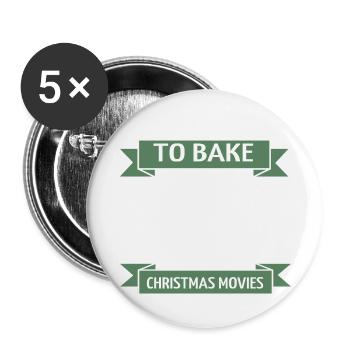 Dinosaur Fan Under The Tree Bodybuilder - Buttons large 2.2''/56 mm (5-pack) - white - Front
