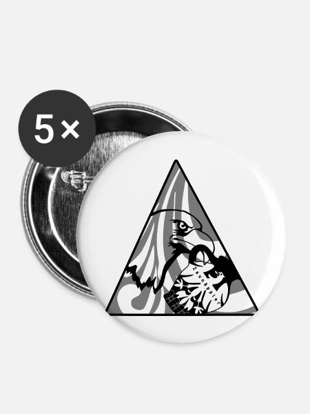 Zaun Bembel v12 - Buttons groß 56 mm (5er Pack) - Weiß