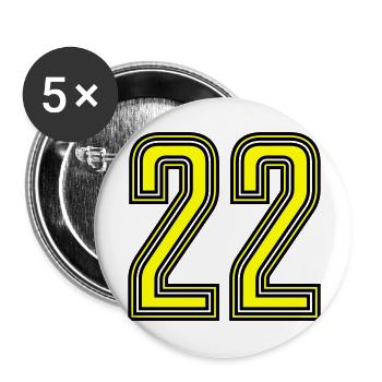 22 - Buttons large 2.2''/56 mm (5-pack) - white - Front