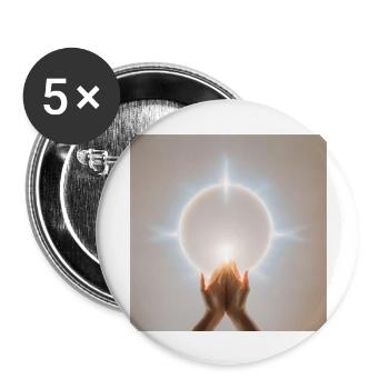Astrologie Astronomie Astrophysik - Buttons groß 56 mm (5er Pack) - Weiß - Vorne